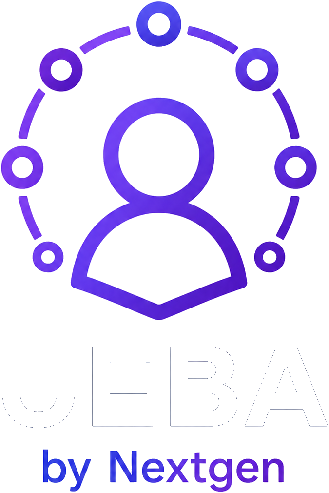 UEBA by Nextgen — white wordmark